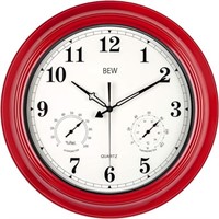 Bew Large Outdoor Clock For Patio, Waterproof