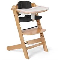 Cowiewie Natural Wooden High Chair For Babies &