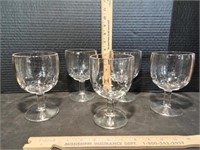 5- Vintage Thumbprint Glasses