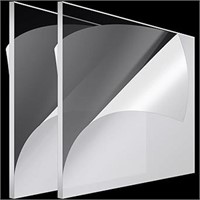 Roowest 2 Pcs 36'' X 36'' Clear Acrylic Sheet