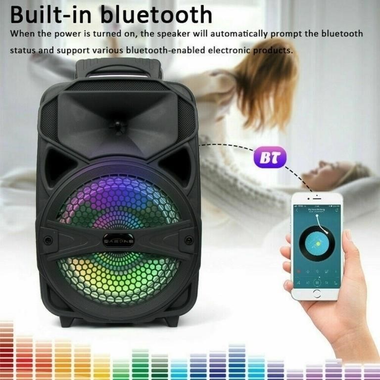 Bluetooth Party Speaker Large Cool Wireless Portab