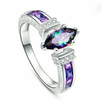 Mystic Topaz Women Wedding Ring