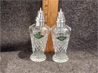 Shannon Crystal Salt and Pepper Shakers