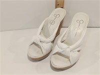 Jessica Simpson Fuji White Wedge Shoes