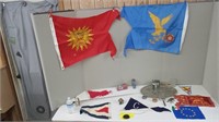 FLAGS,MAGNIFYING GLASS,FENCING SWORD & MORE