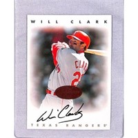 1996 Leaf Will Clark Signed Card