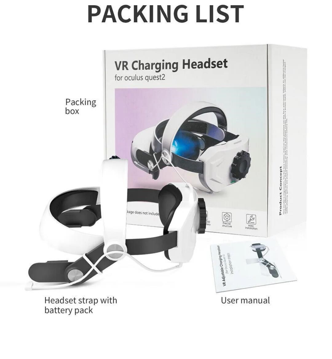 Adjustable Head Strap for Oculus Quest 2 VR