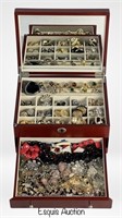 Large Jewelry Box Full of Unsearched Vintage Jewel