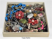 Box filled with Unsearched Costume Jewelry