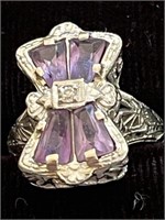 18k Antique Filgree Ring