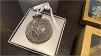 (4) Waterford crystal Christmas ornaments
