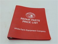 White Farm Equipment Repair Price List Binder