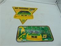 John Deere Motorsports plastic Sign/license plate