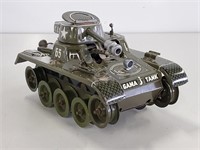 Vintage D.R.G.M Tin Tank, Made in USZone Germany