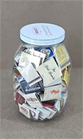 Vtg Kraft Jar w/ Vintage Matchbooks