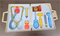 1977 Fisher Price Medical Kit Toy Set