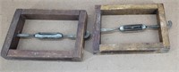 2pc Atq Wood Bed Rail Clamps Support Display