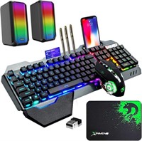 Wireless Gaming Keyboard Mouse and Wired Computer