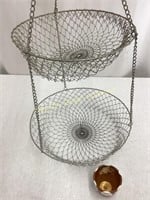 Wire Hanging Baskets and small flowerpot -C5