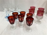 3 sets of Wine Glasses