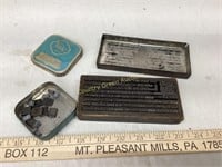 Vintage Metal Type Pieces