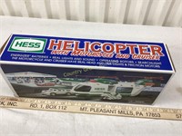 Hess 2001 Helicopter With Motorcycle & Cruiser