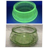 Vintage Uranium Glass Jar