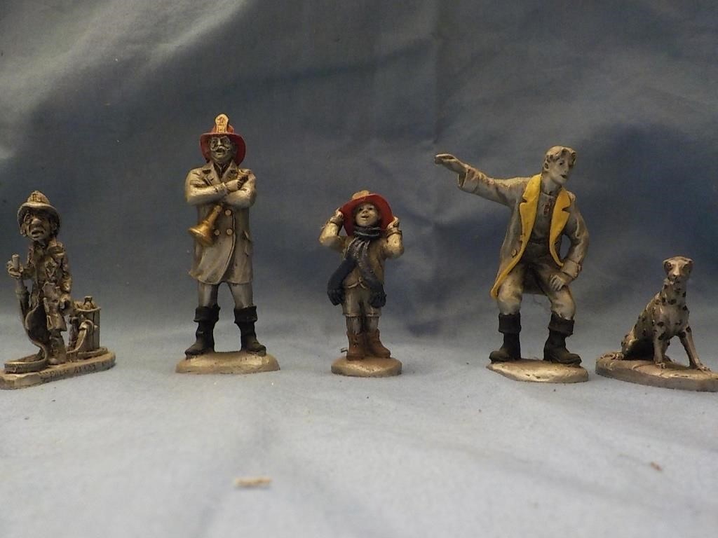 2" Pewter firemen