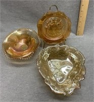 Vintage Carnival Glass Bowls