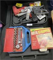 Various Tools, Ratchet Set, Socket Set.