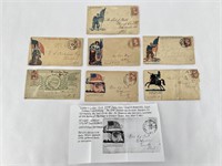 Patriotic Civil War Letter Covers Envelopes