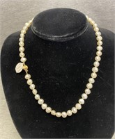 FW Pearl Necklace 7-8mm 18" 14K Clasp NEW