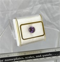 Round cut amethyst gemstone 3.9 cts