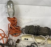 Shop Light, Power Strips, Extension Cords