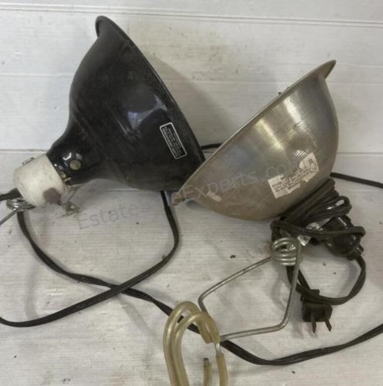 Pair of 8-1/2” Shop Portable Lights