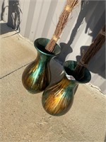 Pair of vases (12inches tall)