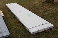 125- SHEETS WHITE STEEL SIDING ROOFING 16FT X 3FT