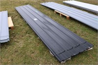 70- SHEETS BLACK STEEL SIDING ROOFING 16FT X 3FT