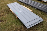 65- SHEETS GREY STEEL SIDING ROOFING 10FT X 3FT