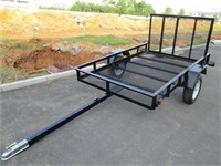 2022 5X8 UTILITY TRAILER WITH GATES AND TILT