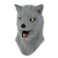 HAOAN Furry Dog Mask Animal Full Head Wolf Realis