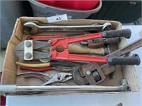 BOLT CUTTER, PIPE WRENCH, PLIERS