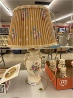 1940'S HAND PAINTED LAMP