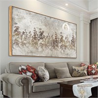 Framed Canvas Wall Art for living Room Zen retro