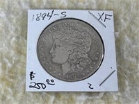 1894-S Silver Dollar XF
