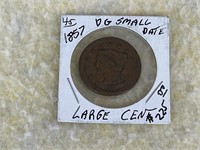 1857 Large Cent (Small Date)