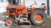 ALLIS CHALMERS B TRACTOR w/ WOODS BELLY MOWER