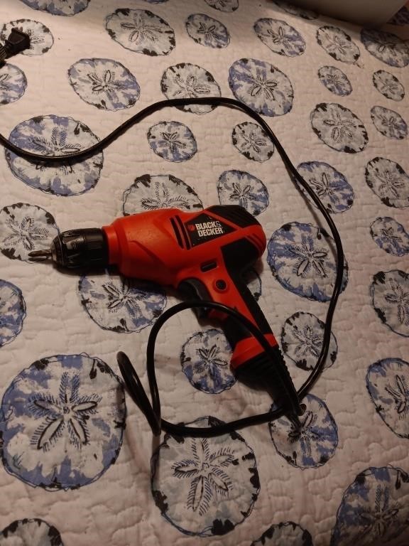 Black and Decker 3/8 inch drill.