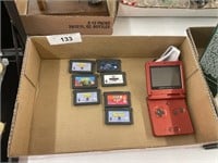 GAMEBOY ADVANCE SP AND GAMES
