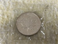 1990 Canada $5.00 Silver .9999